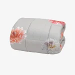 Floral print comforter