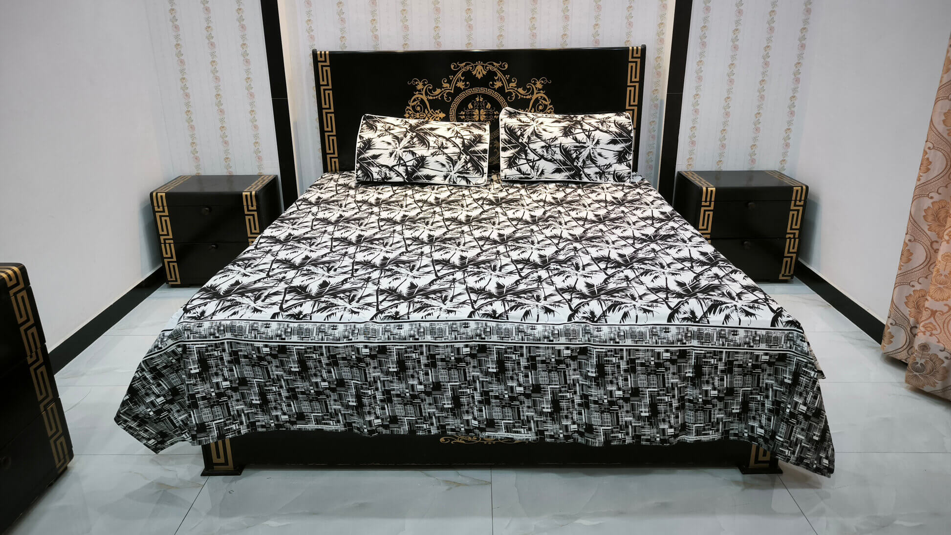 bedsheet pillow covers summer D 4007 1 lahore pakistan