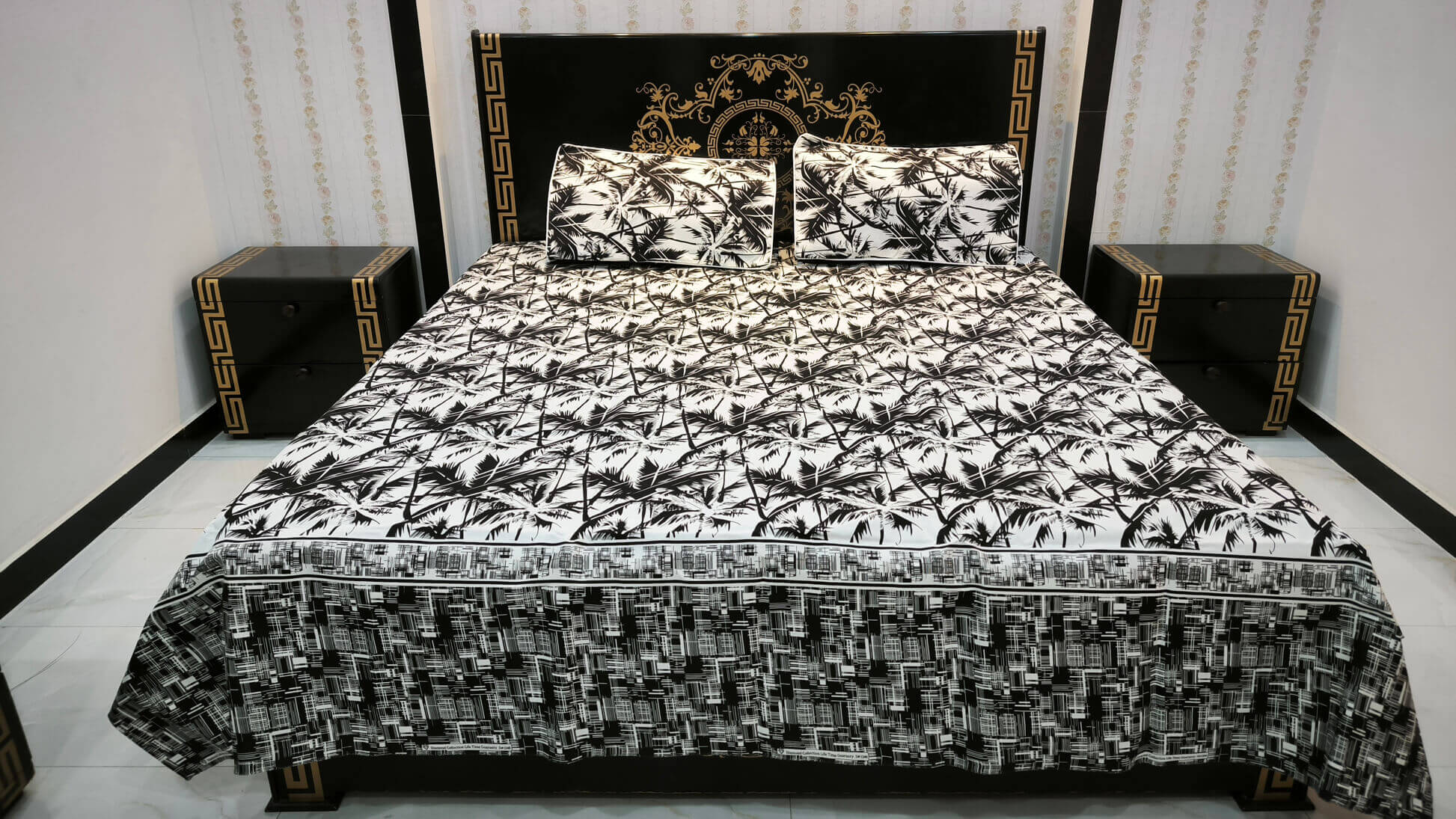 bedsheet pillow covers summer D 4007 3 lahore pakistan