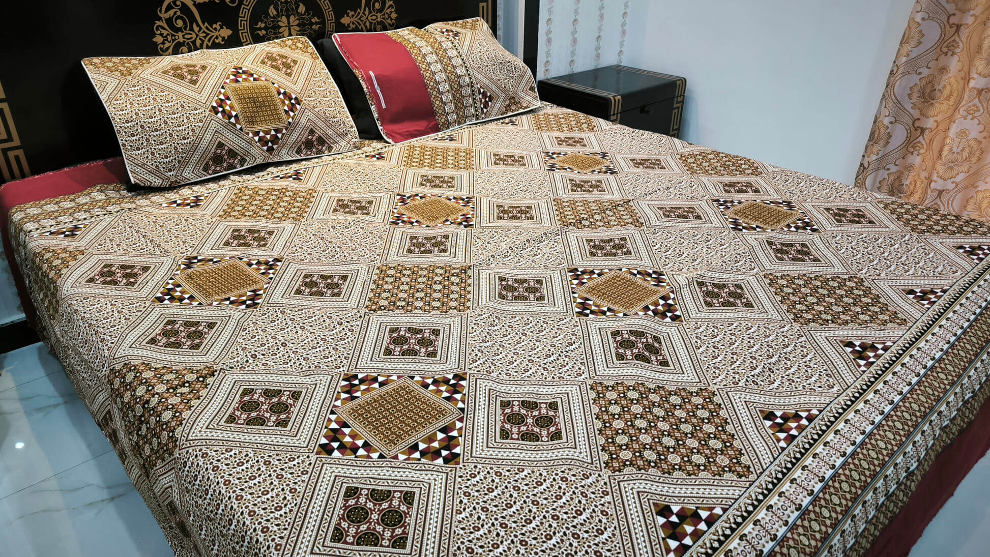 bedsheet pillow covers summer D 4008 6 lahore pakistan